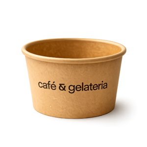 einweg eisbecher aus papier – bedruckbar mit logo