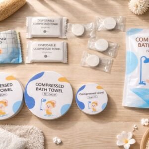 Komprimierte Einweg-Handtücher & Badetücher – Hygienisch, platzsparend & individuell bedruckbar